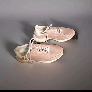 Stylish Pink and White Sneakers